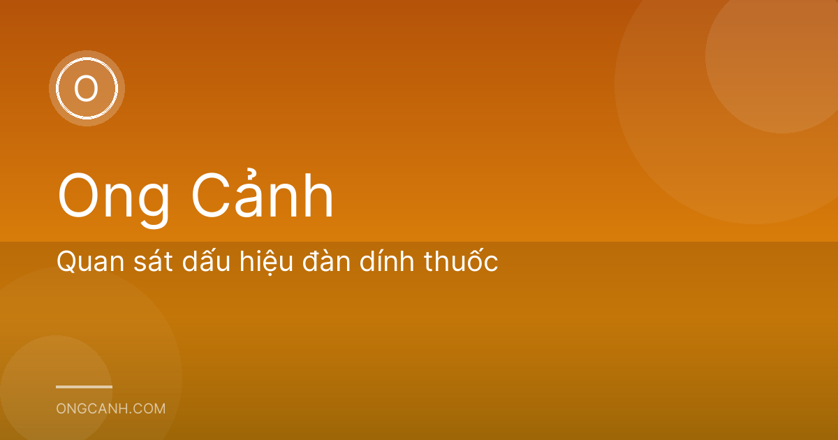Quan sát dấu hiệu đàn dính thuốc