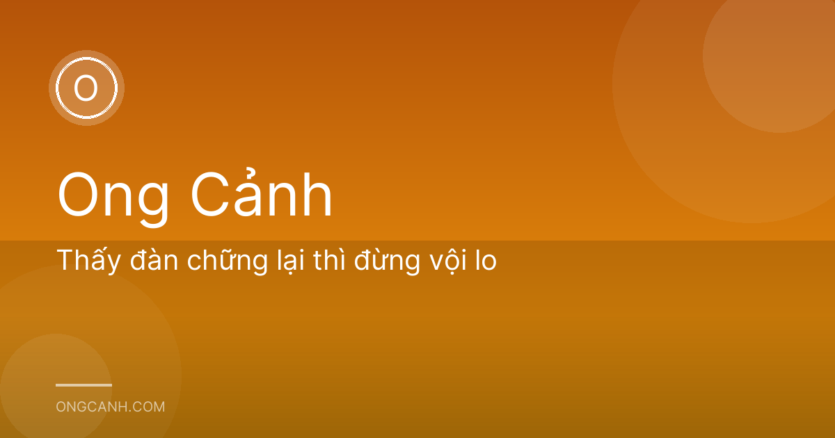 Thấy đàn chững lại thì đừng vội lo