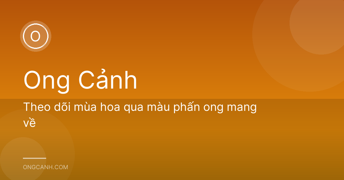 Theo dõi mùa hoa qua màu phấn ong mang về