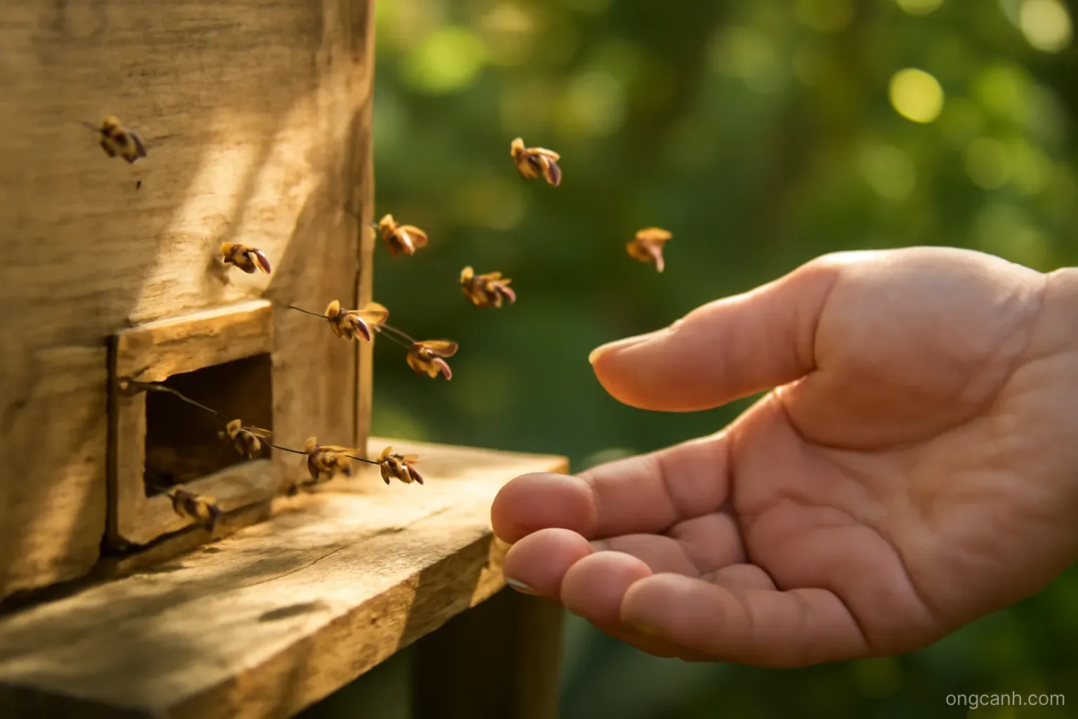 Ong dú bay quanh tổ rồi lâu mới vào: dấu hiệu và cách hỗ trợ