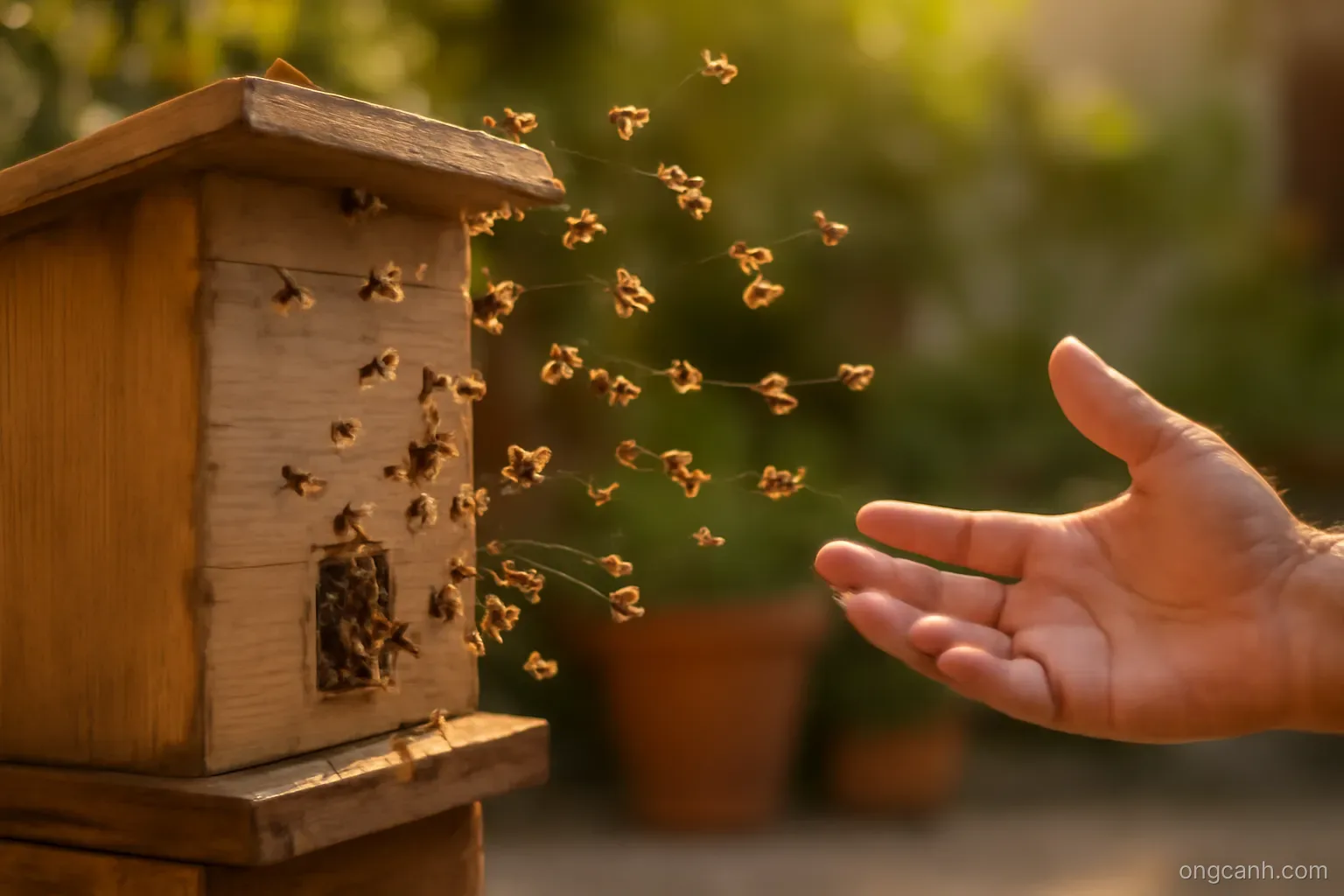 Ong dú bay quanh tổ rồi vào: dấu hiệu và cách quan sát lành mạnh